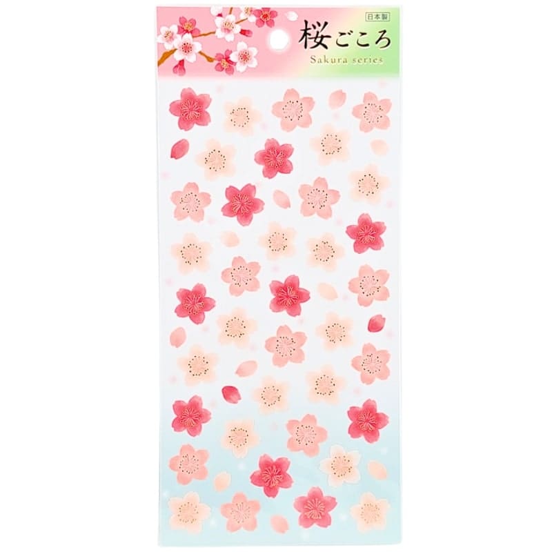 Japońskie naklejki z kwiatami sakury