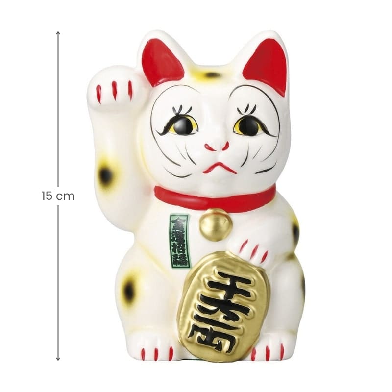 Japońskie Seto Maneki Neko 15 cm