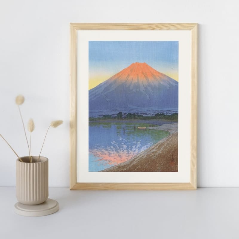 Jezioro Yamanaka - japoński plakat A3
