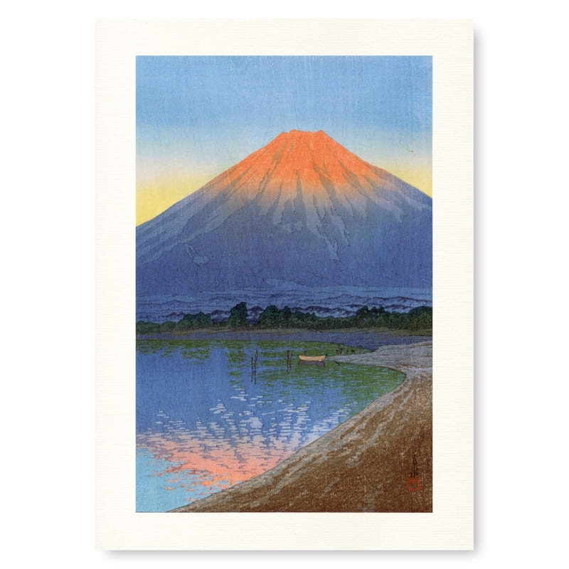 Jezioro Yamanaka - japoński plakat A3