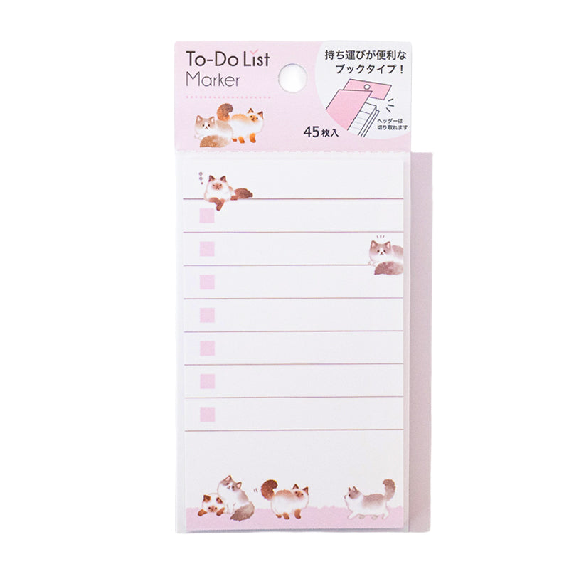 Karteczki Samoprzylepne To-Do - Kawaii Kot