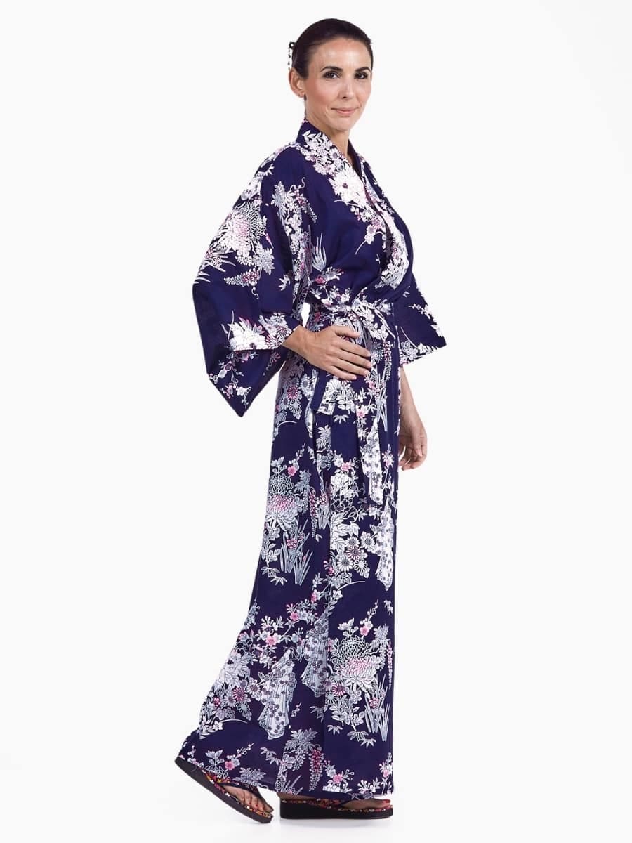 Kimono damskie Yukata Peony & Geisha