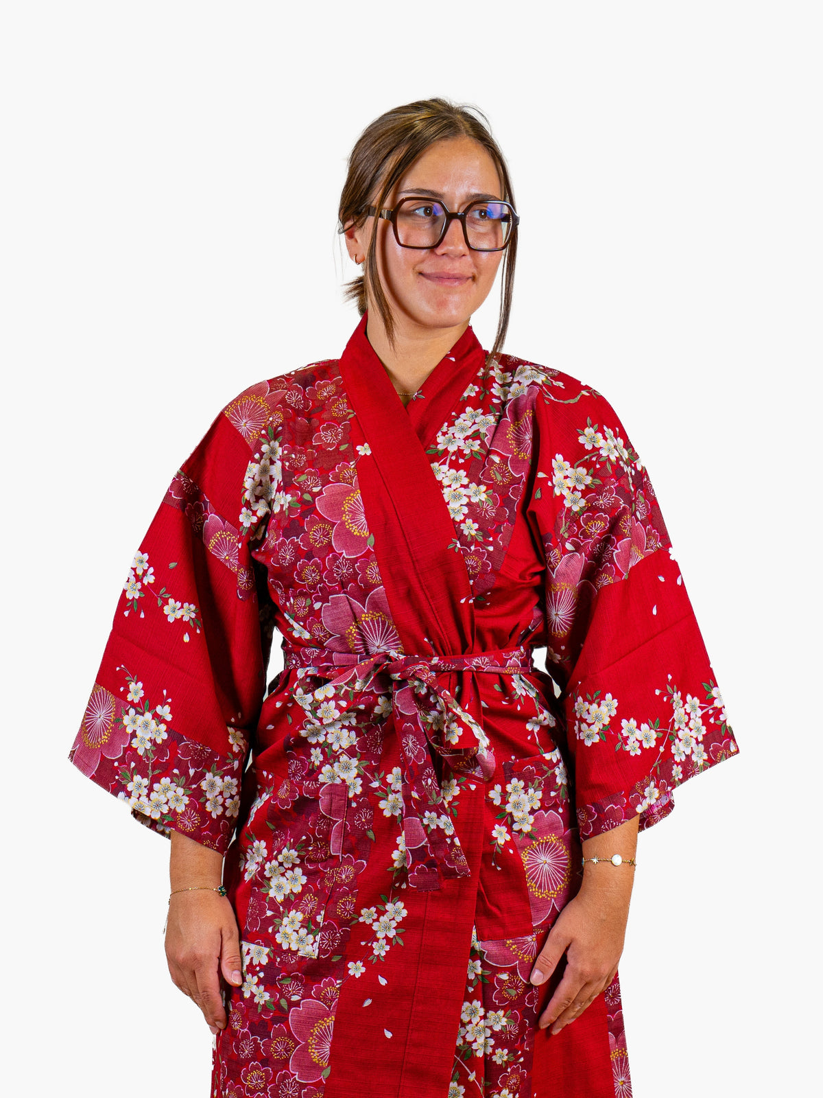 Kimono Happi Damskie – Czerwona Sakura