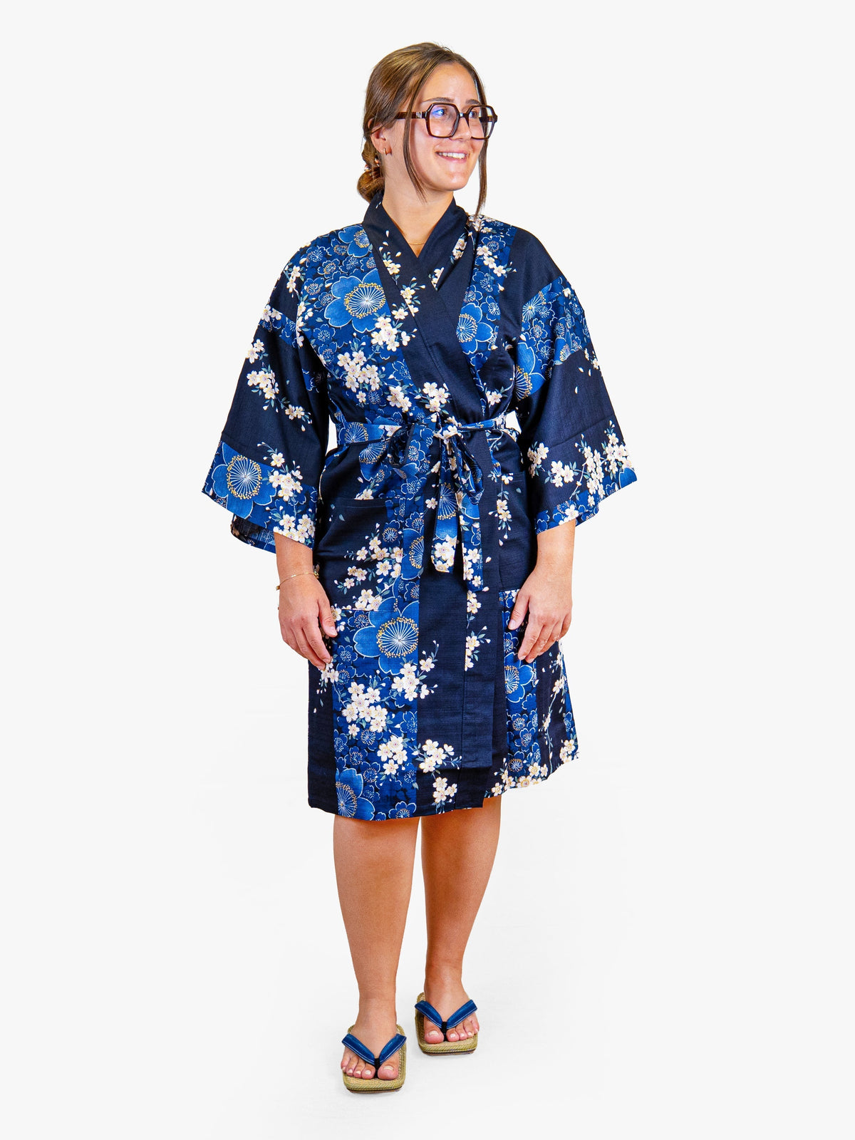 Kimono Happi Damskie – Niebieska Sakura