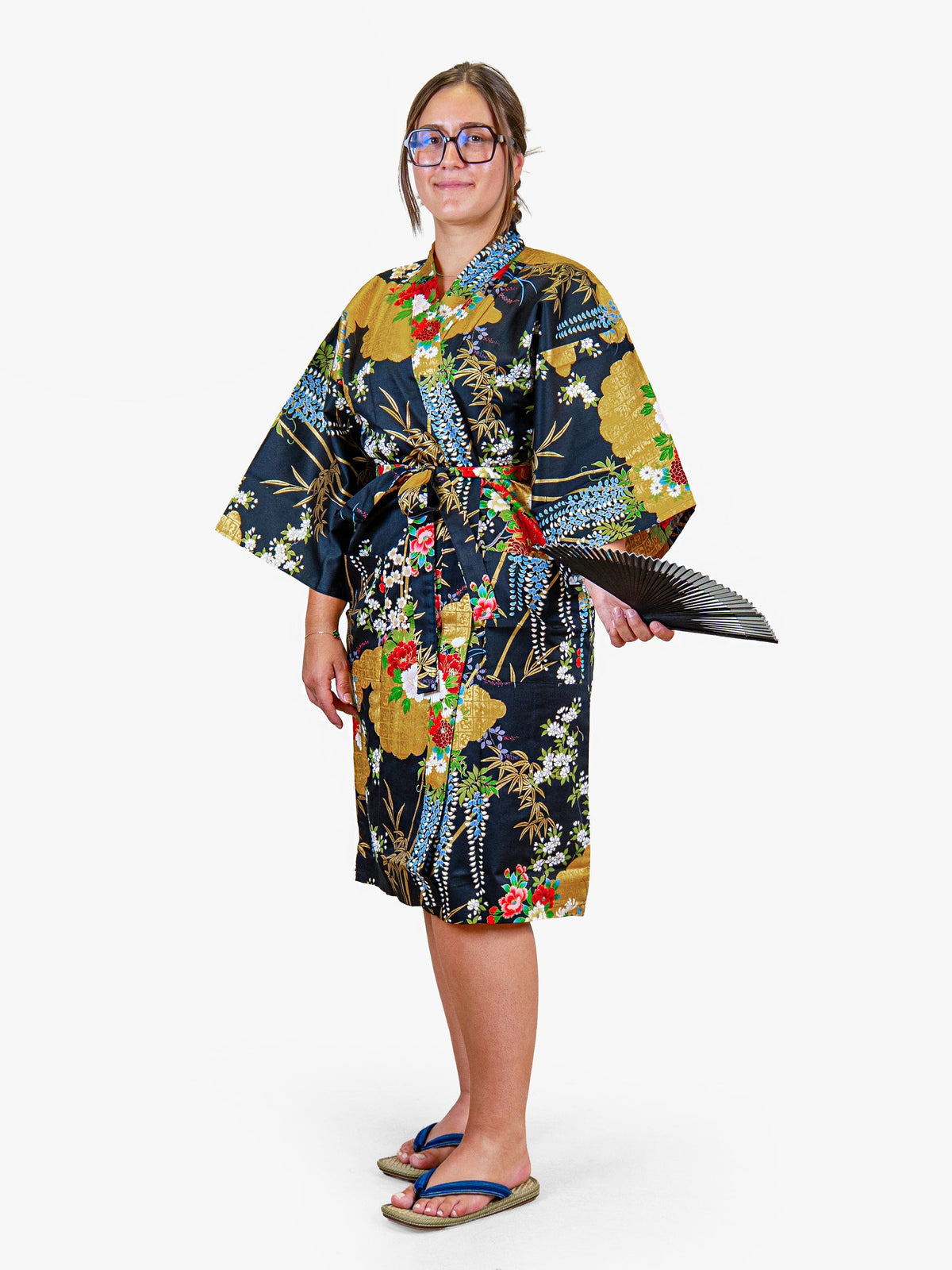 Kimono Happi Damskie – Złota Botan