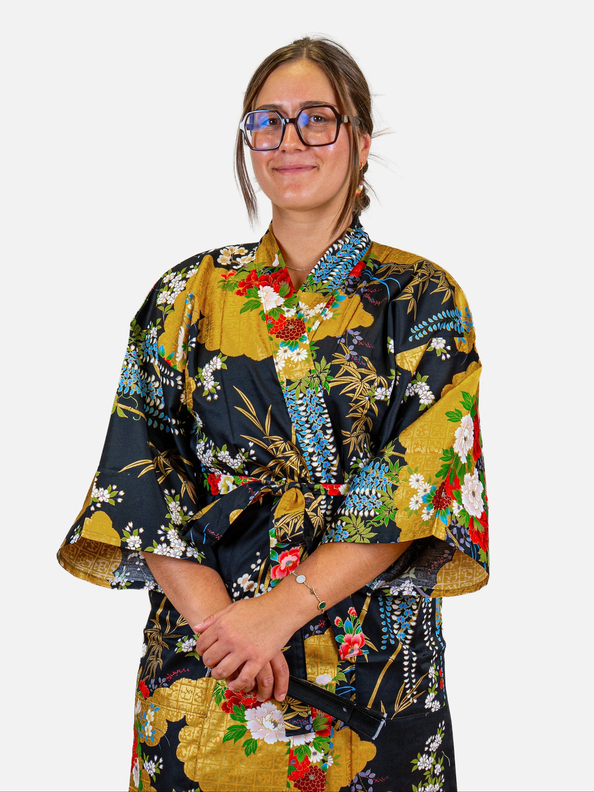Kimono Happi Damskie – Złota Botan