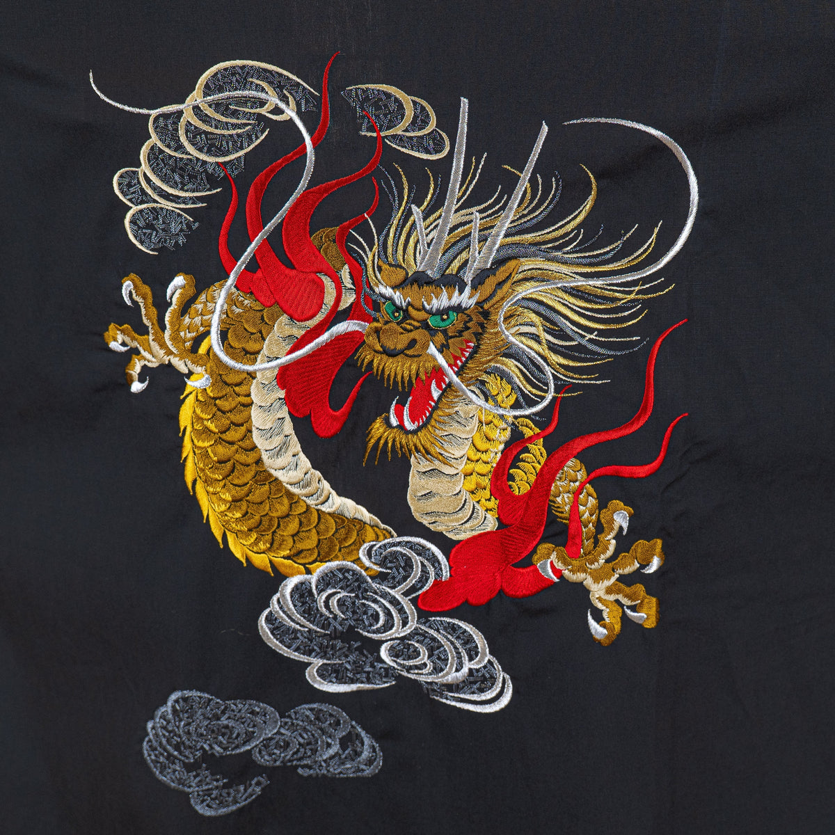 Kimono Happi Oversize Męskie - Haftowany Smok