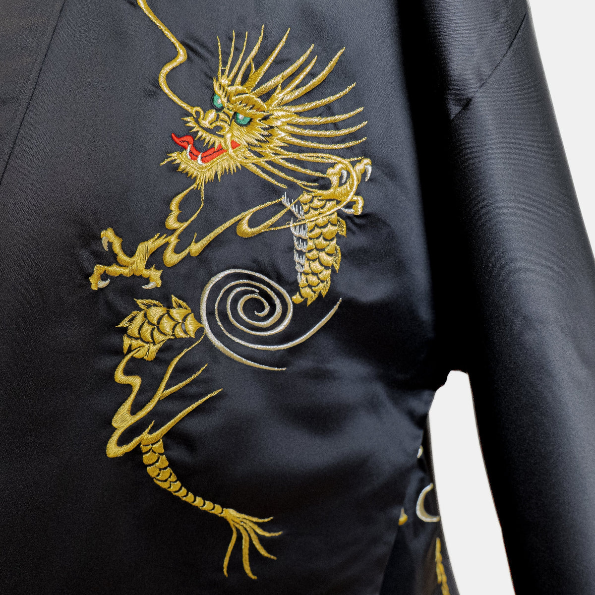 Kimono Happi Oversize Męskie - Złoty Smok