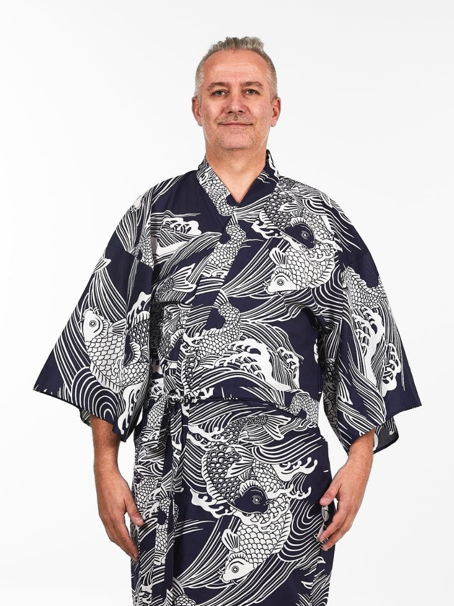 Kimono męskie Happi Carp Koi Uniwersalny rozmiar
