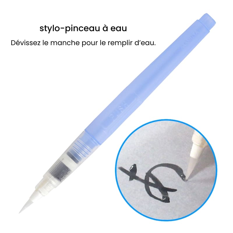 Zestaw do nauki hiragany ze szczotką wodną