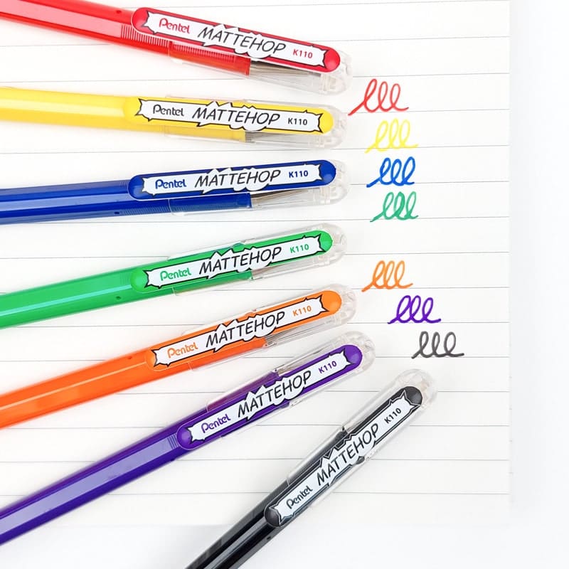 Kolorowe długopisy Pentel Mattehop Original Set