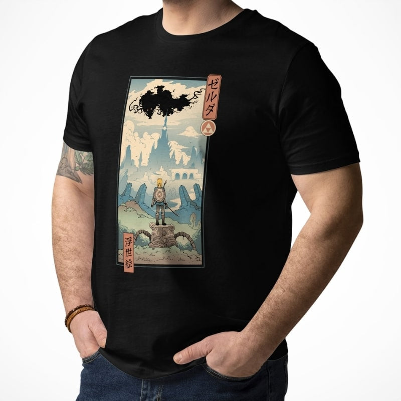 Koszulka z japońską legendą Ukiyo e