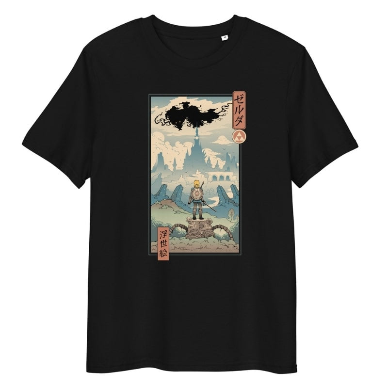 Koszulka z japońską legendą Ukiyo e S / Noir