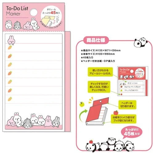 Lista rzeczy do zrobienia Kawaii Rabbit