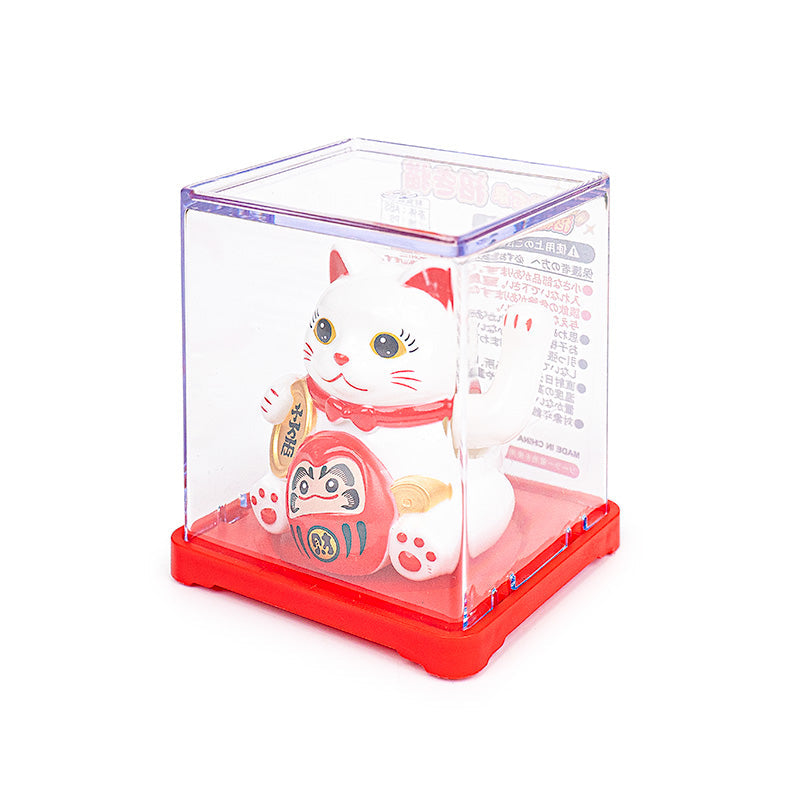 Machający Solarny Kot Maneki Neko - Daruma
