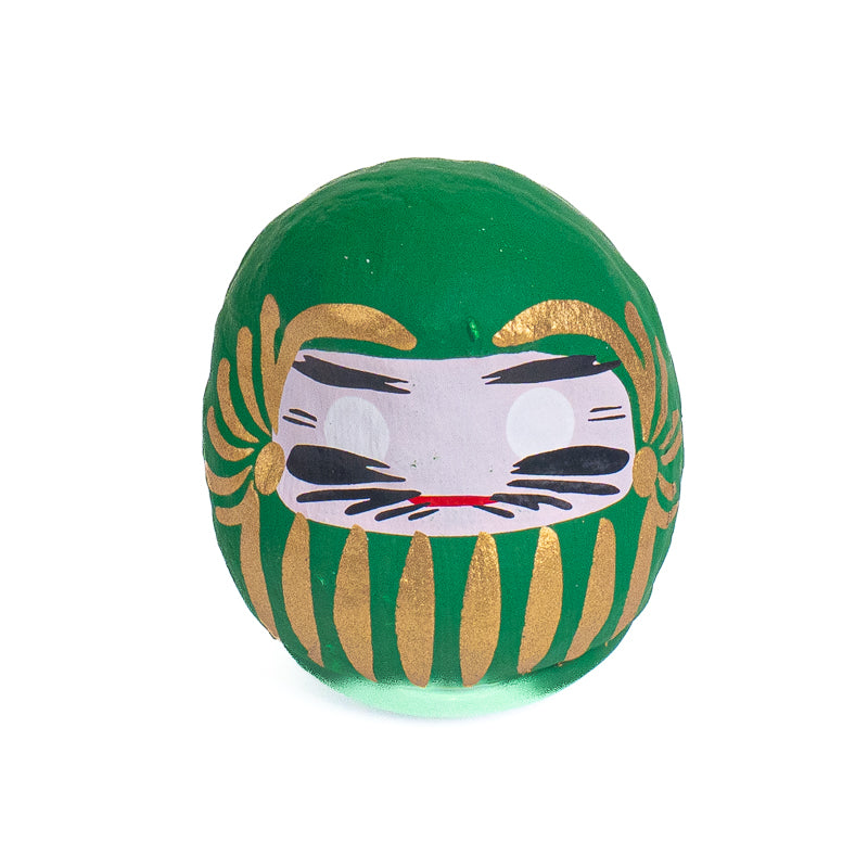 Mały Japoński Daruma 4 cm - Różne Kolory Zielony