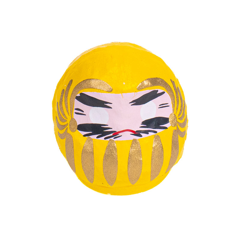 Mały Japoński Daruma 4 cm - Różne Kolory Żółty