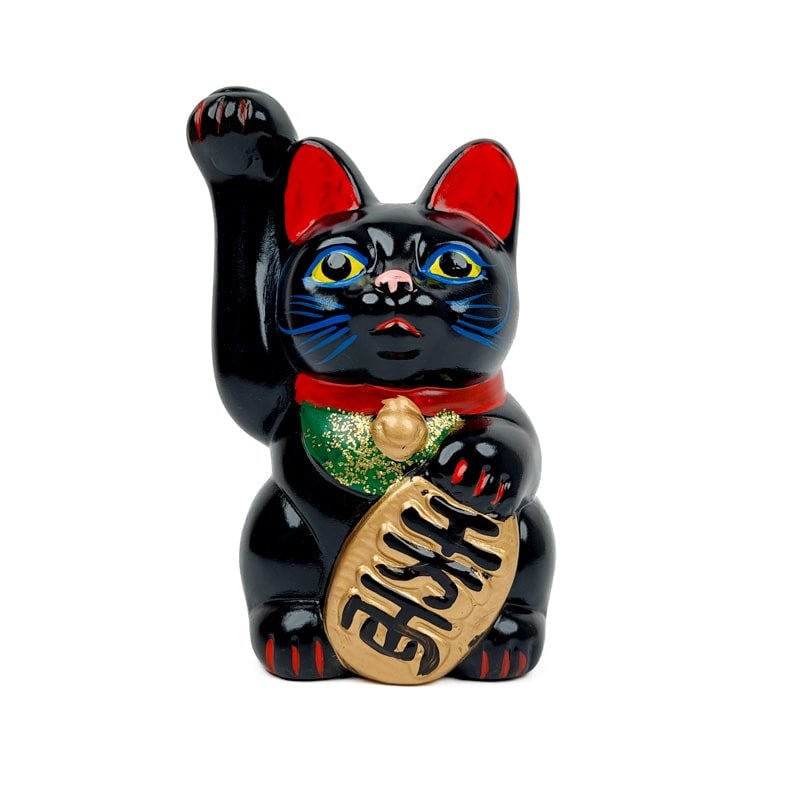 Maneki Neko Black Seto 13 cm