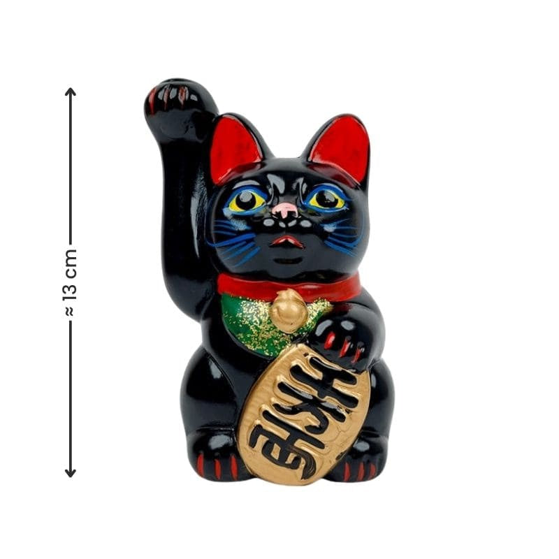 Maneki Neko Black Seto 13 cm