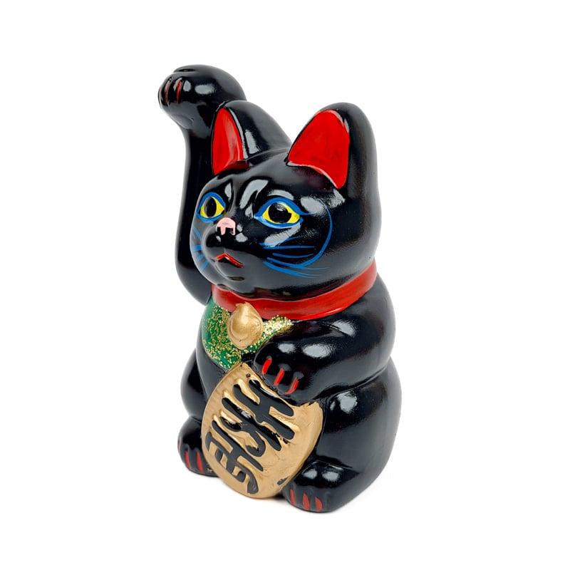 Maneki Neko Black Seto 13 cm