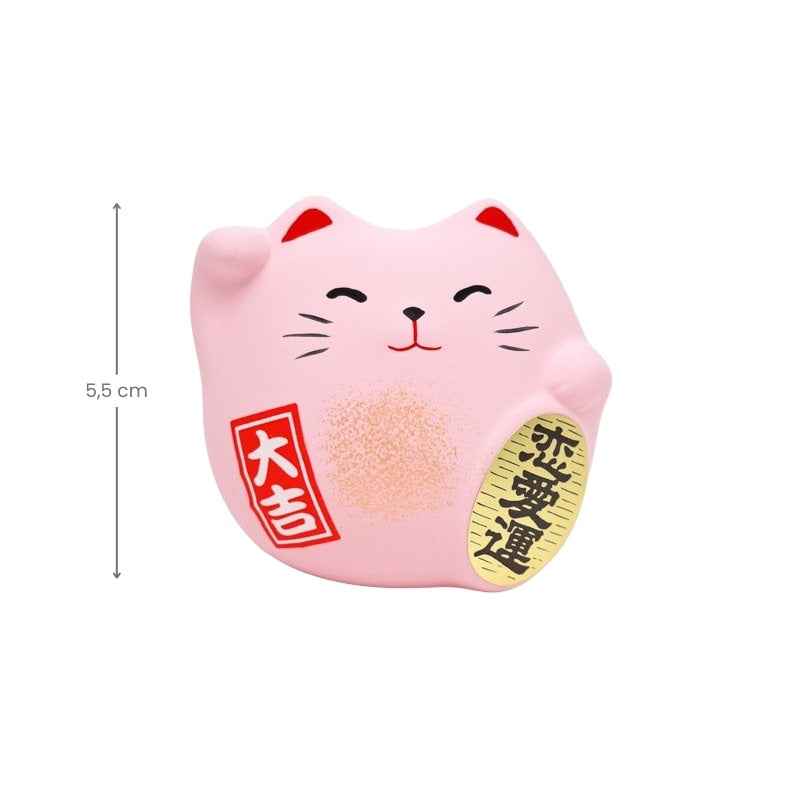Maneki Neko Round Pink