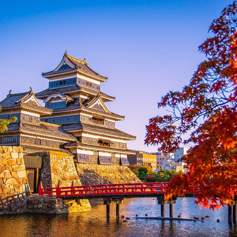 Japoński miniaturowy model - Zamek Matsumoto