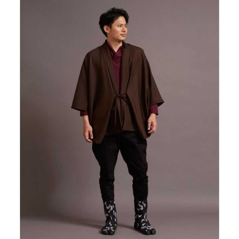 Męska kurtka kimono w kolorze brązowym Uniwersalny rozmiar