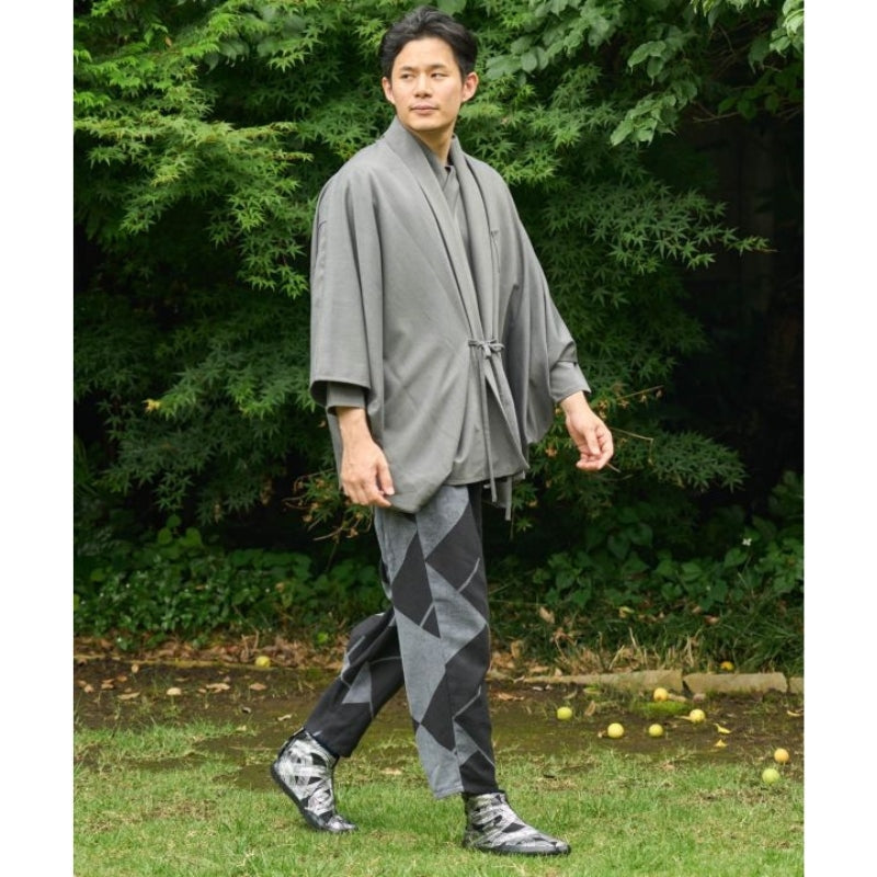 Męska kurtka Kimono w kolorze szarym Uniwersalny rozmiar