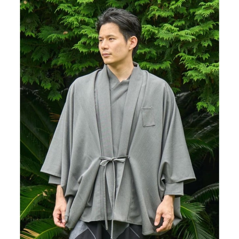 Męska kurtka Kimono w kolorze szarym Uniwersalny rozmiar