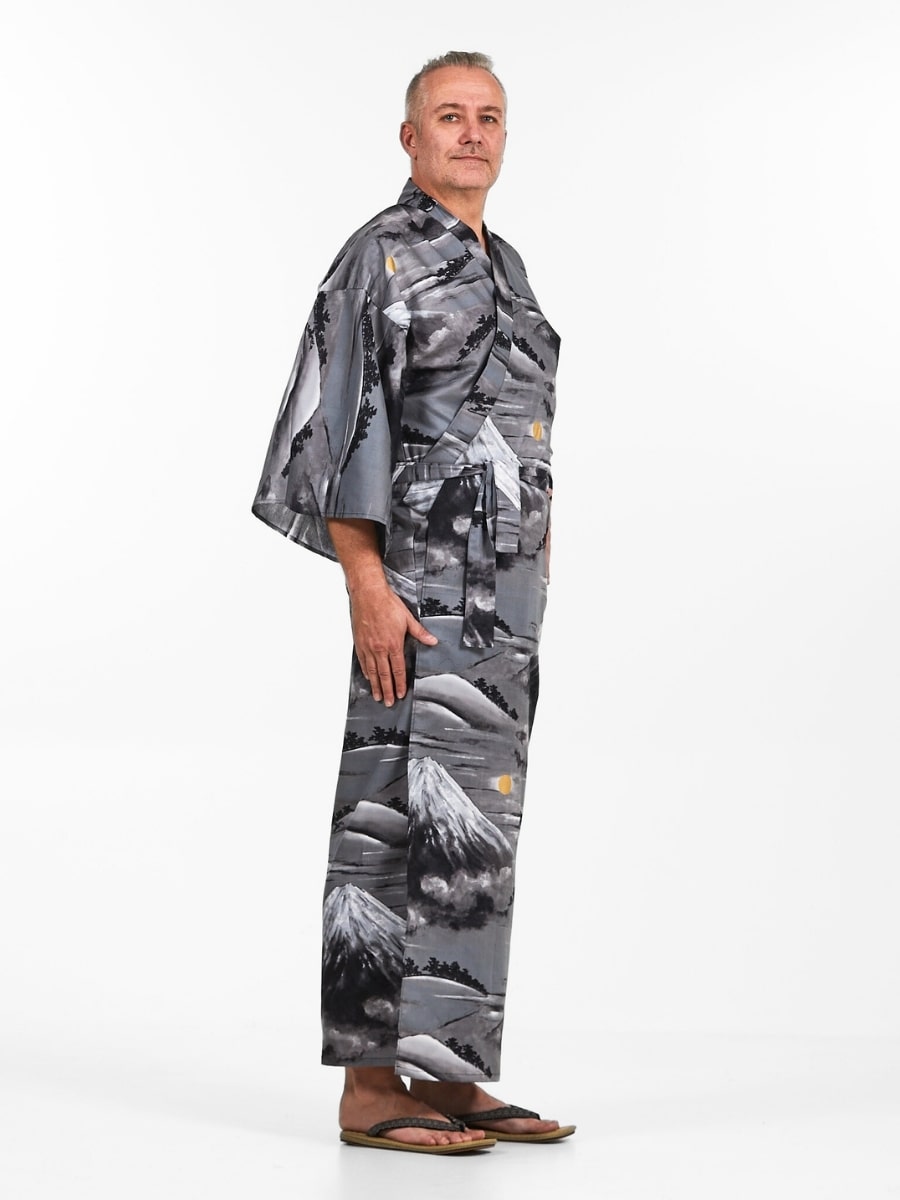 Męska Yukata Kimono Mount Fuji