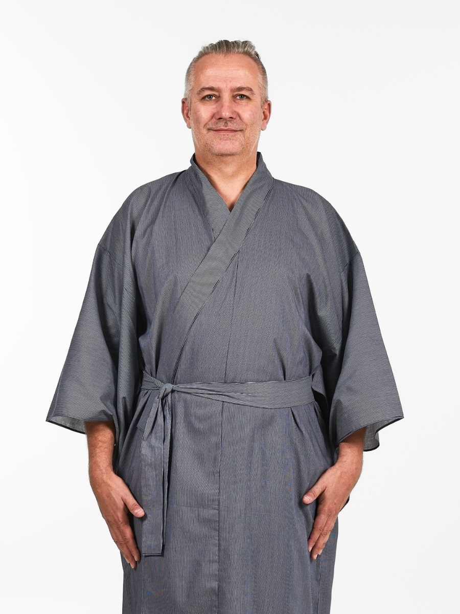 Męskia Yukata Kimono w Paski