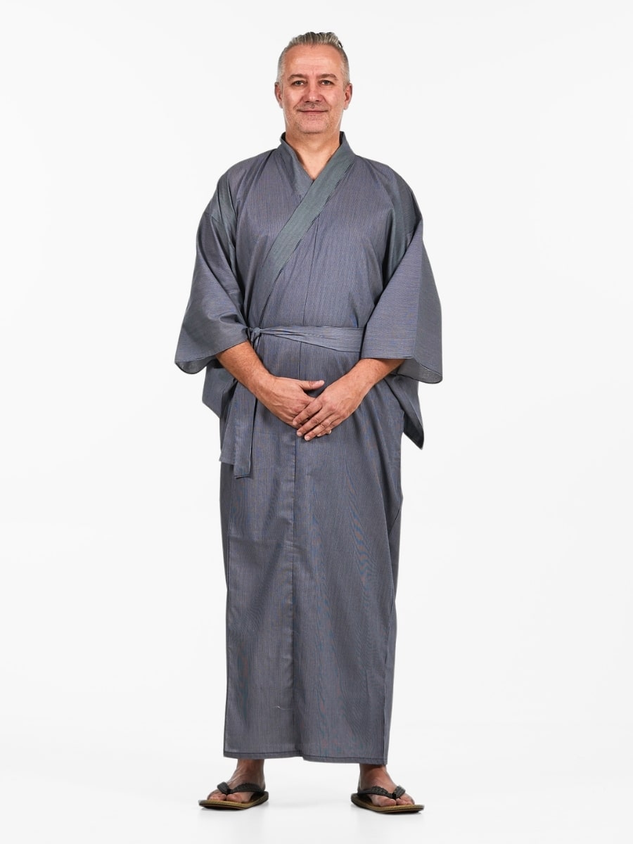 Męskia Yukata Kimono w Paski S