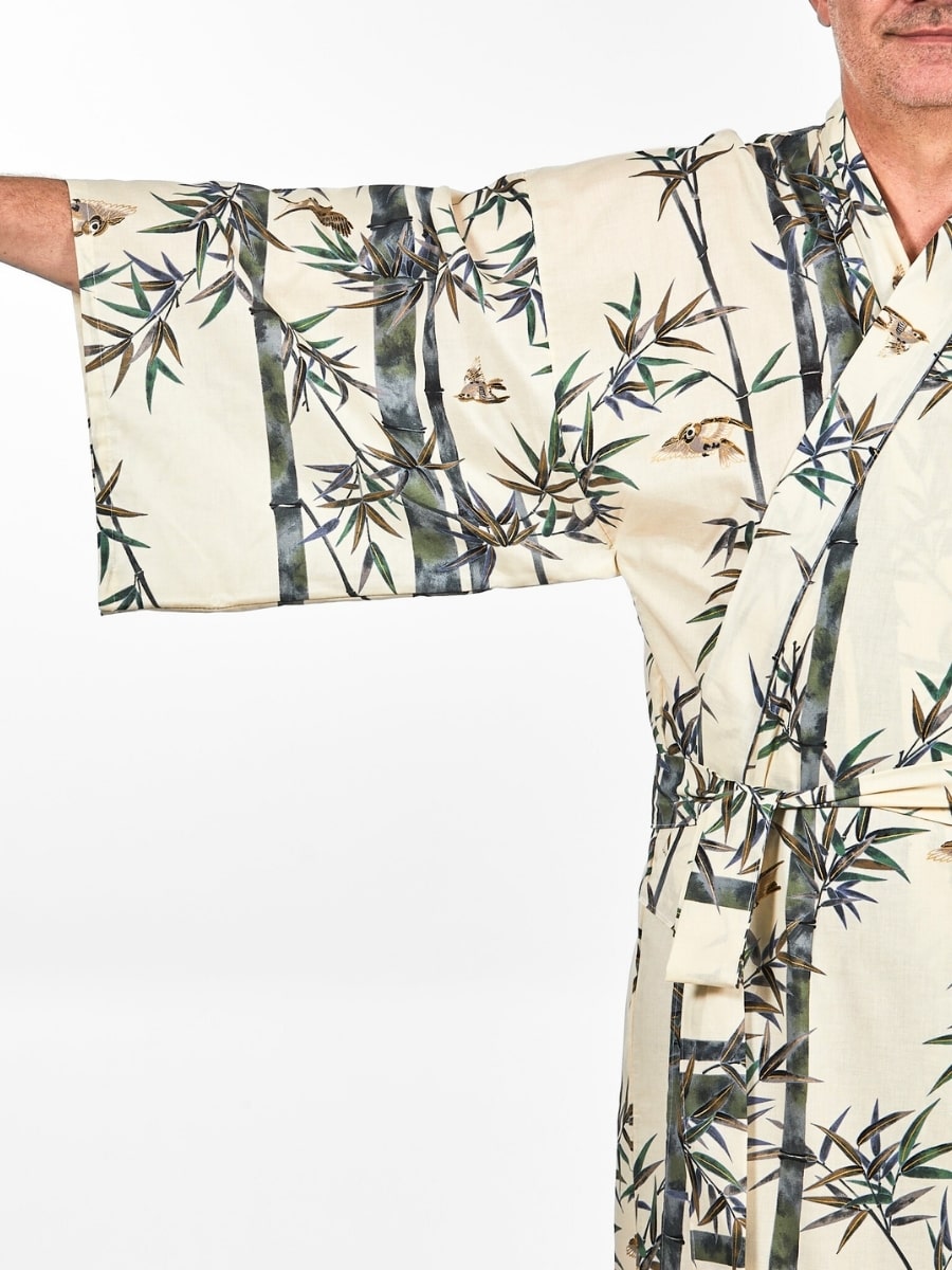 Męskie japońskie kimono bambusowe Uniwersalny rozmiar