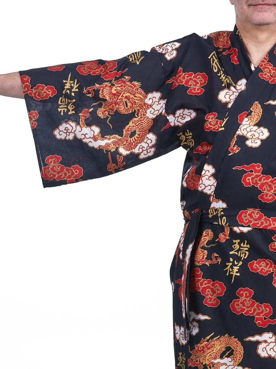 Męskie Yukata Kimono Ryū to Kumo