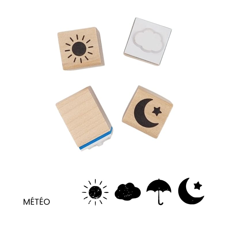 Mini japoński stempel Bullet Journal Pogoda