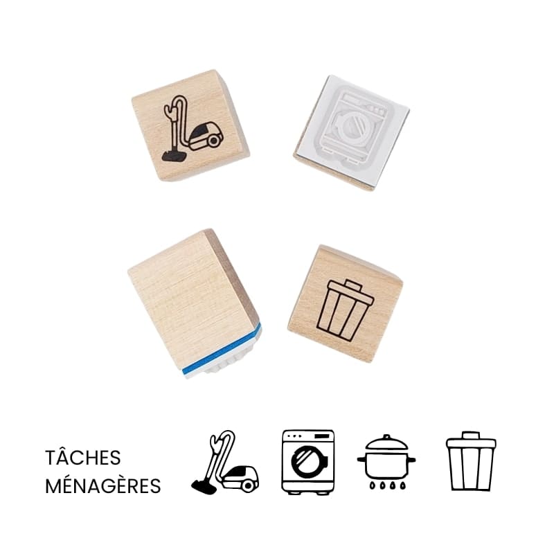 Mini japoński stempel Bullet Journal Tâches Ménagères
