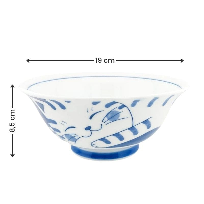 Miska japońska Neko Blue