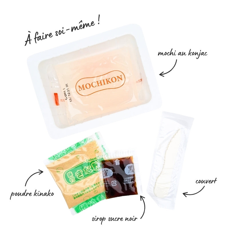 Mochikon Konjac galaretka Czarny cukier & Kinako