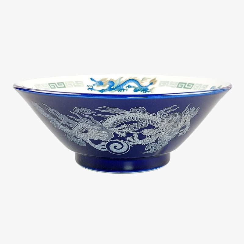 Niebieska japońska miska ramen