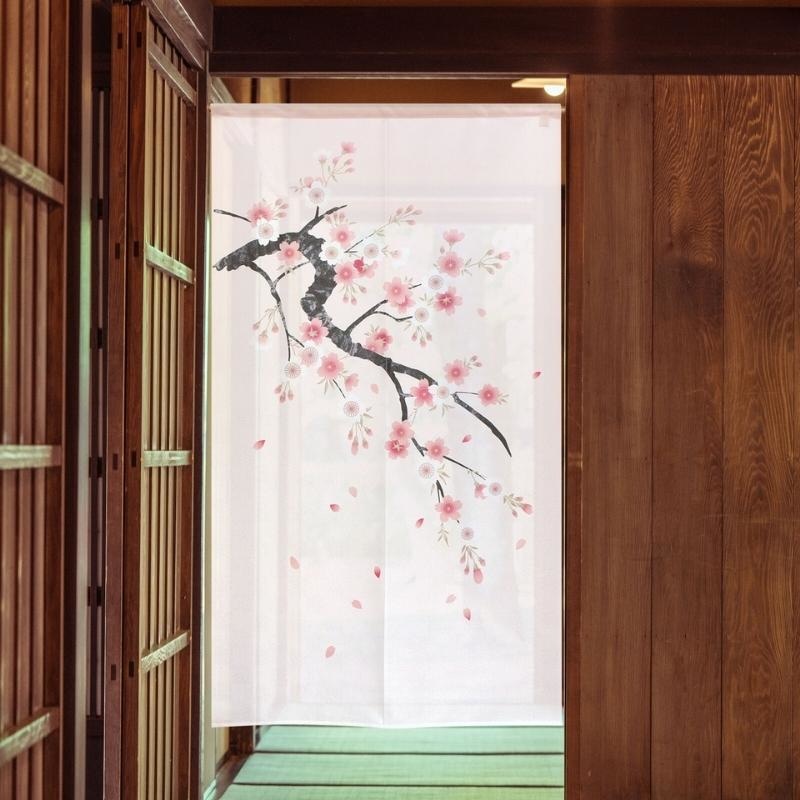 Noren Japanese Cherry Blossom 85 x 150 cm