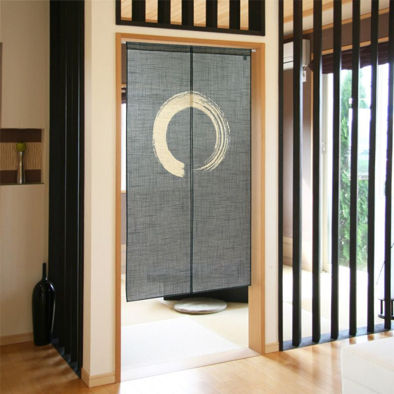 Noren Japanese Enso Blue 85 x 150 cm