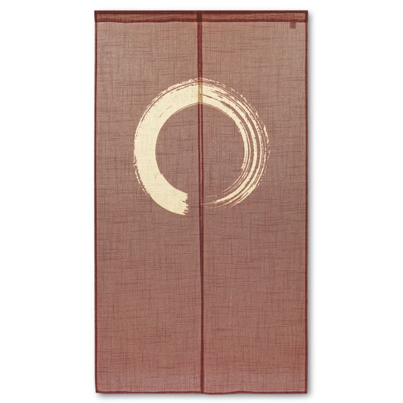 Noren Japanese Enso Brown 85 x 150 cm