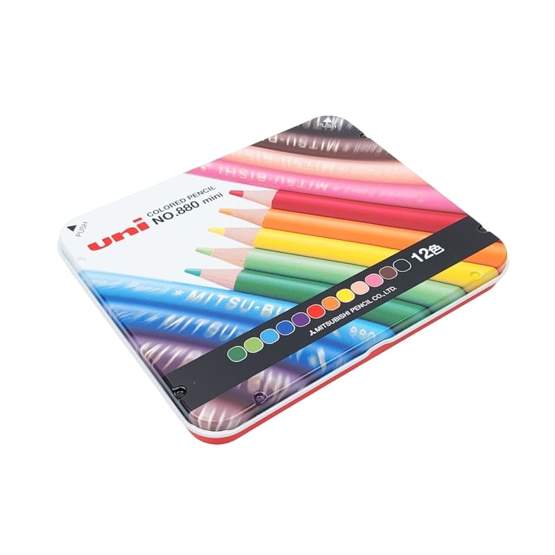 Ołówki Mitsubishi 880 Mini Japanese Plain Coloured Pencils