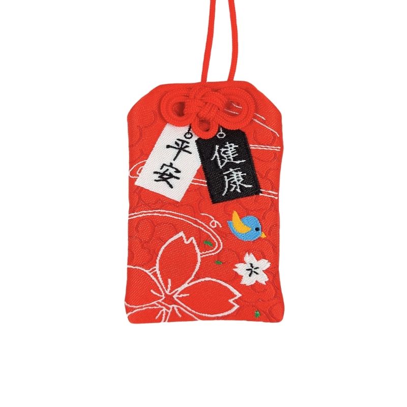 Omamori Kawaii Czerwony - Sowa