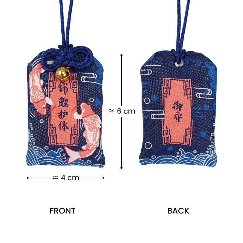 Omamori z motywem Karpia Koi
