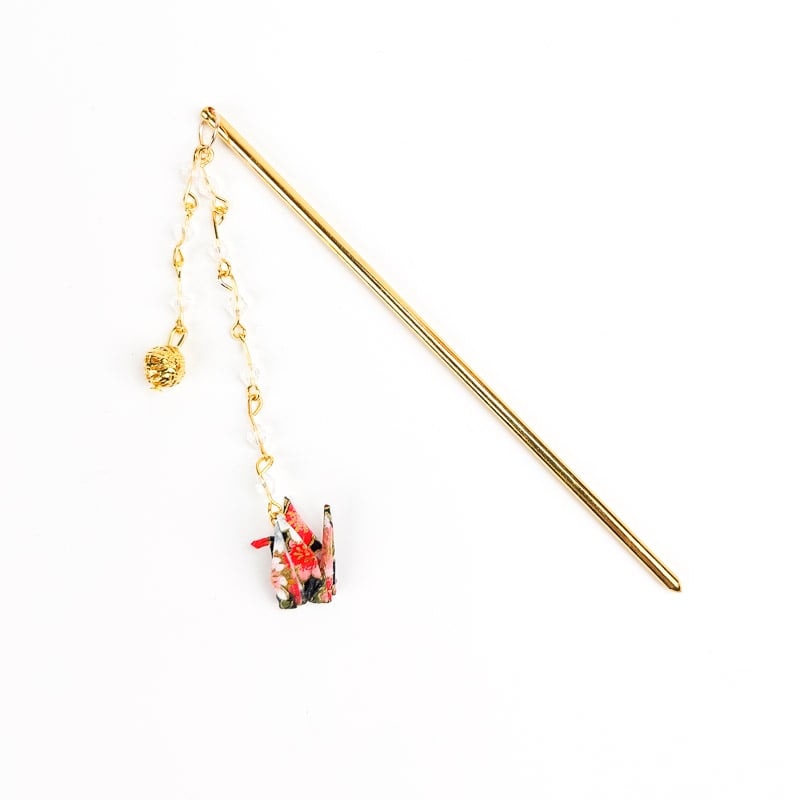 Origami Japanese Kanzashi Red