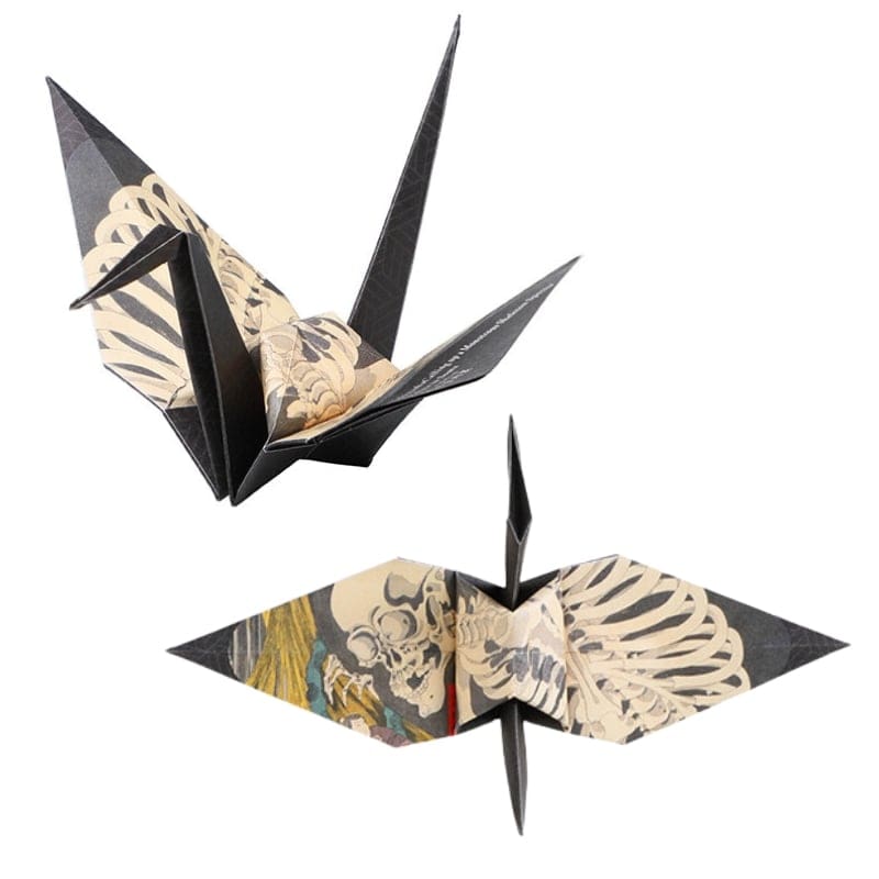 Origami Paper Folding Crane Ukiyo e