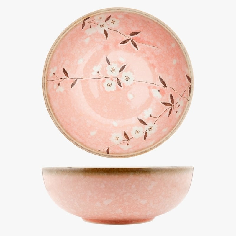 Pinku Sakura japońska miska Donburi