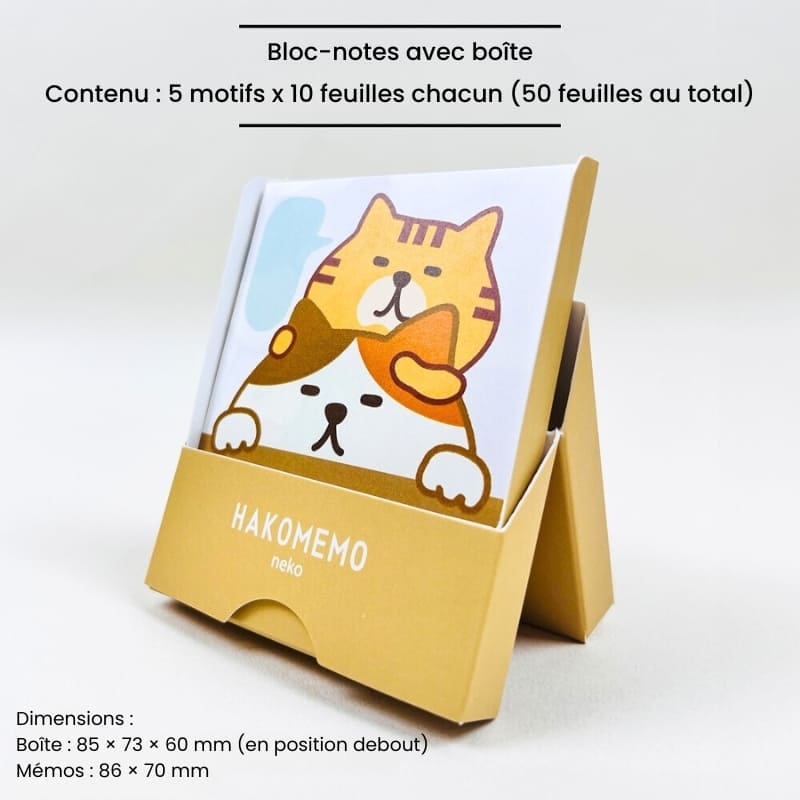 Podkładka memo Hakomemo Neko