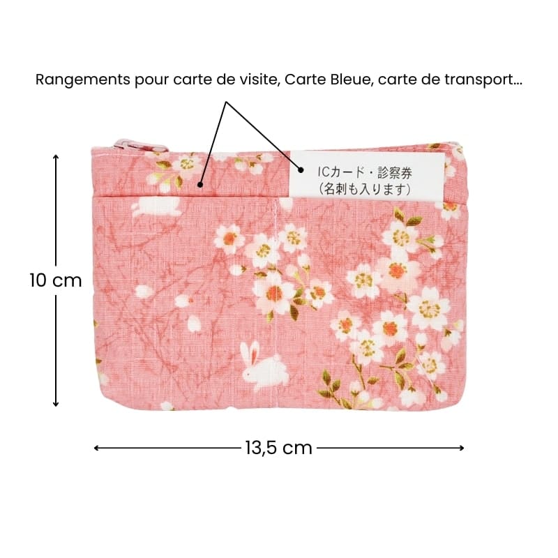 Portmonetka Usagi Sakura różowa